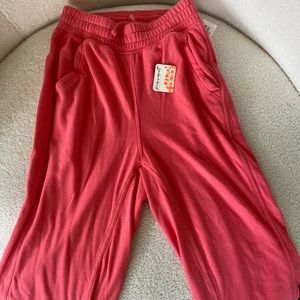 FREE PEOPLE circle back joggers - lipstick